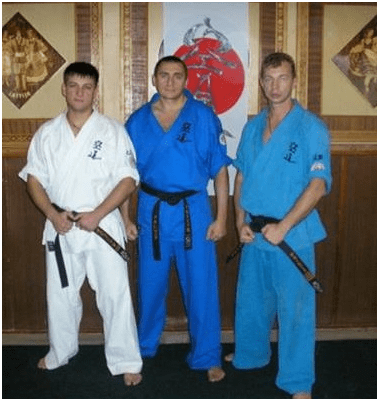 Ігор Самохін (праворуч) та Олексій Кукарцев (по центру). Львів, 2009 р. 