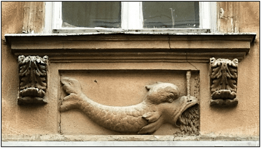 Зображення дельфіна – Краківська 11